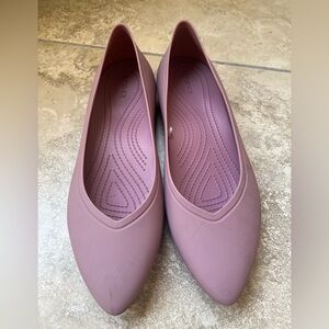 CROCS Women's Brooklyn Pointed Ballet Slip On Flat | Cassis | Women’s 10
